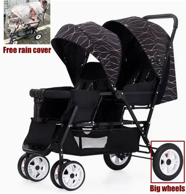 Table Tennis Double - Twin strollers kids two seats strollers