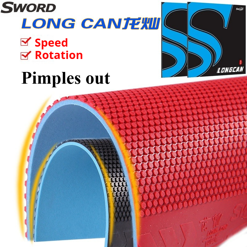 Table Tennis Rubber - Sword LONG CAN Table Tennis Rubber