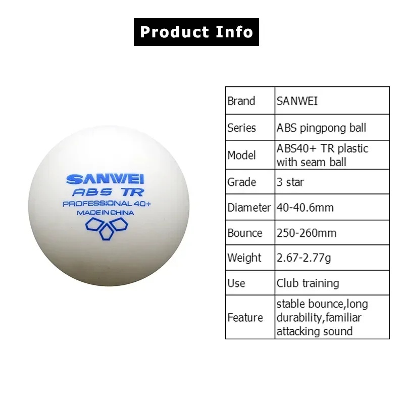 SANWEI-ABS TR 3 Star Table Ten - Table Tennis Vr avis et prix
