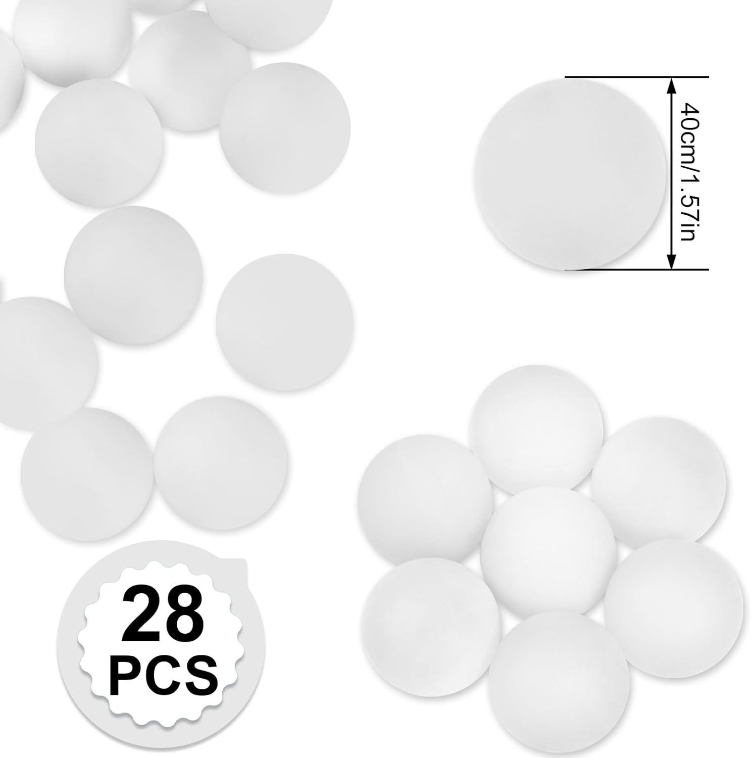 28 Pcs 40mm Ping Pong Balls fo - Table Tennis For Kids avis et prix