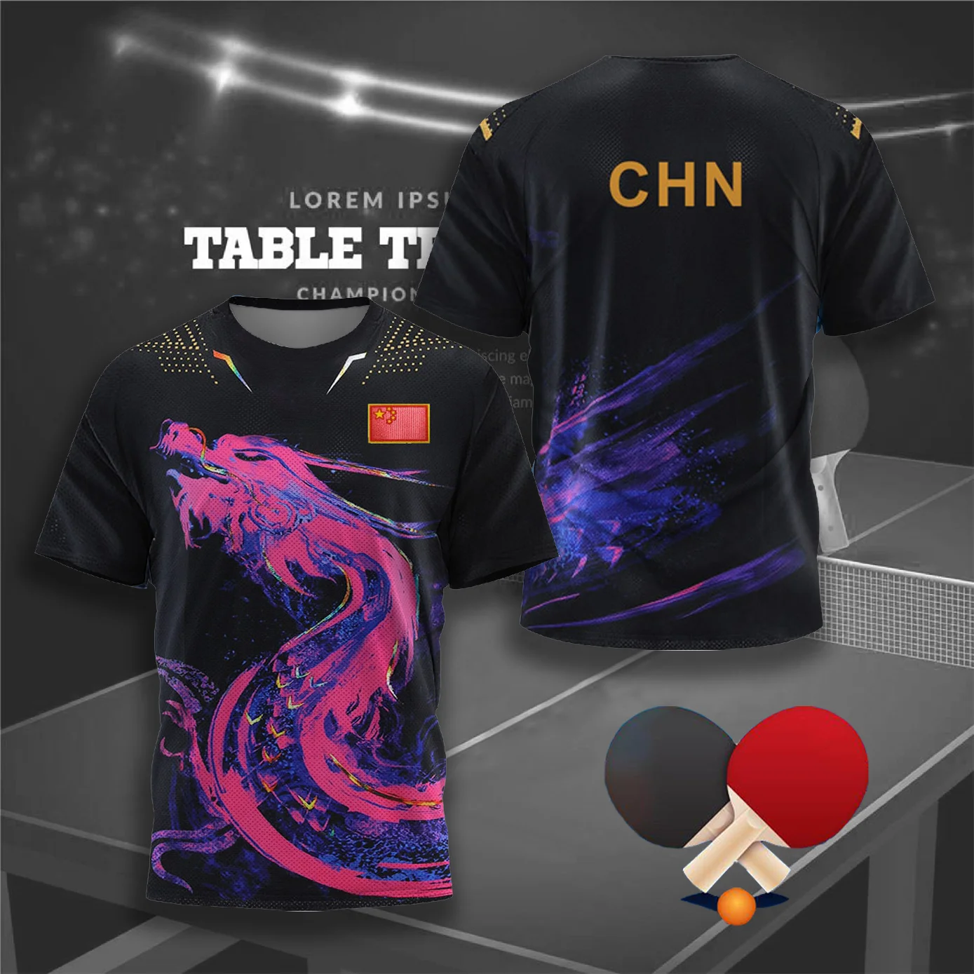 CHINA Dragon Table Tennis Grap - Table Tennis Graphics avis et prix