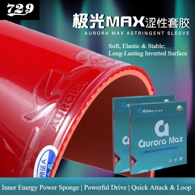 729 Friendship Aurora Max Tabl - Table Tennis Rubber avis et prix