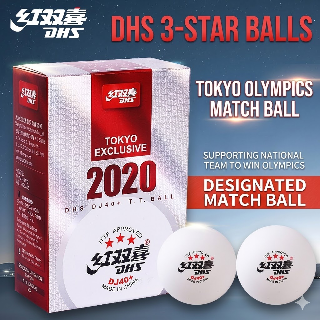 6pcs Original DHS WTT Ping Pon - Table Tennis From avis et prix